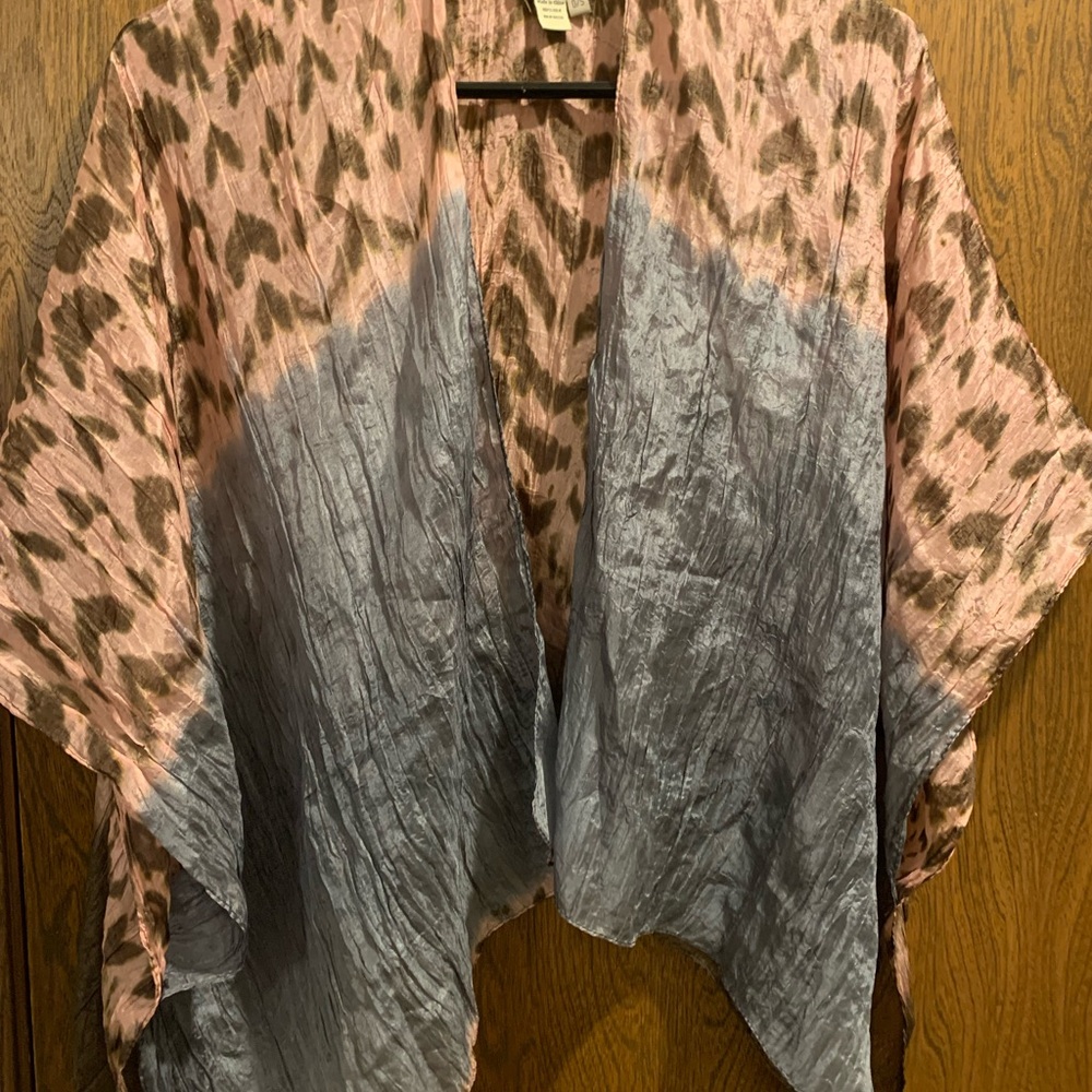 Subtle Luxury 100% Silk scarf vest 0/S